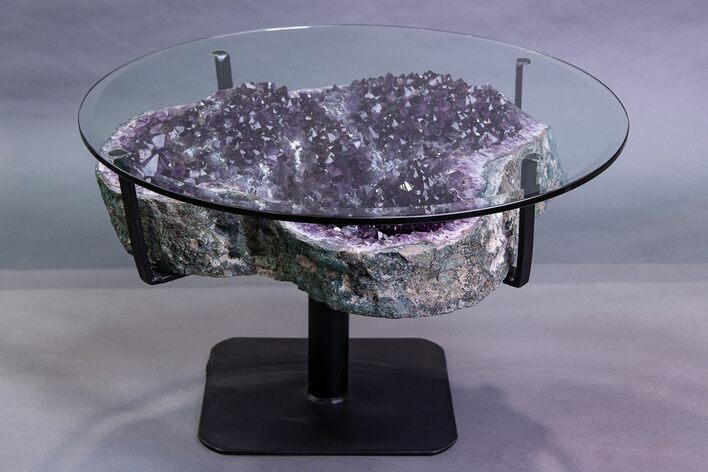 Stunning Amethyst Geode Table - Includes Glass Table Top #255437
